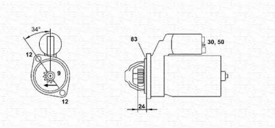 MAGNETI MARELLI 943251445010 -  Стартер